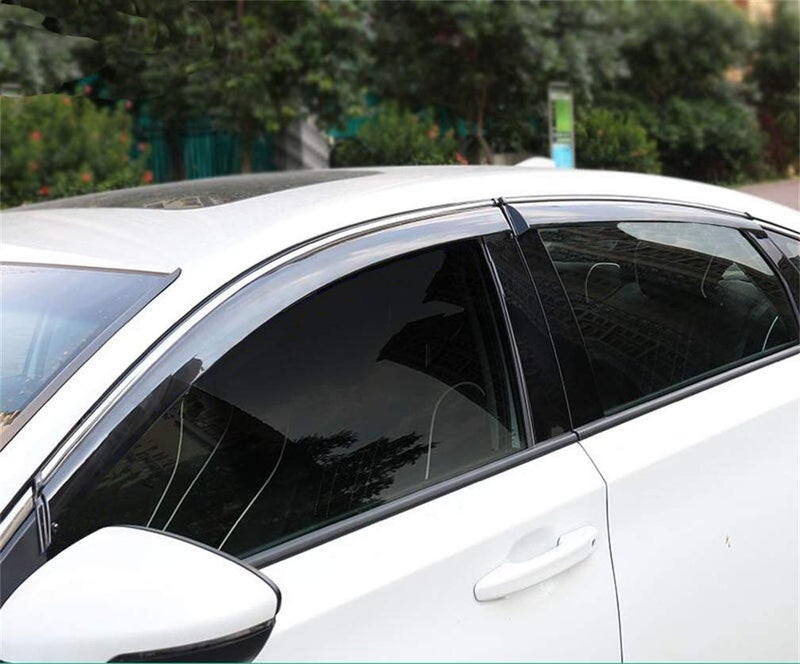 Vesul حماية نافذة VESUL ضد المطر متوافقة مع هوندا أكورد 2018-2022 الجيل العاشر LX EX-L سبورت تورينغ غطاء واقي من الشمس مع حواف من الفولاذ المقاوم للصدأ 304 - Image 2